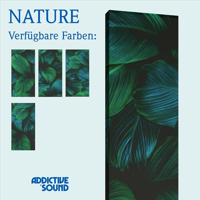 Акустична панель Addictive Sound Nature_3: звукопоглинаюча панель з графічним принтом для стін (148x50x6 см)