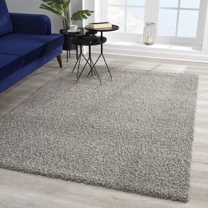 Килимок для вітальні Impression - Екологічний сертифікований килим, колір сірий, розмір 80x150 см