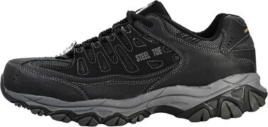 Черевики робочі чоловічі Skechers Cankton Ebbitt зі сталевим підноском, чорно-темно-сірі (31 EU)