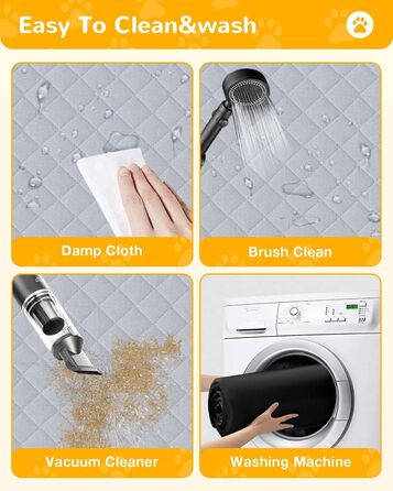 Захист для багажника автомобіля для собак: водонепроникний та стійкий до подряпин килимок з захистом бокових панелей та краю багажника. Легкий у догляді та міцний. Сірий колір.