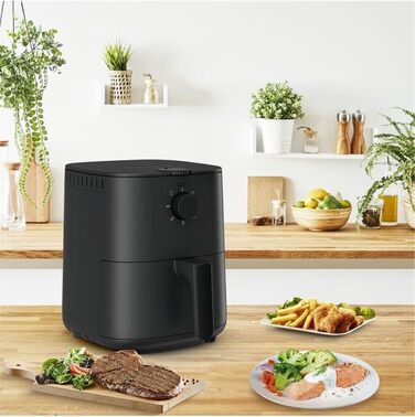 Фритюрниця Tefal EY1308 Easy Fry Essential, 3,5 л, без олії, компактна, енергозберігаюча, хрустка їжа, здорове приготування, частини для посудомийки