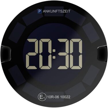 OOONO P-DISC 3 — електронний паркувальний годинник на сонячній батареї з офіційним дозволом для авто, автоматична цифрова паркувальна карта, до 5 років роботи без заміни батареї
