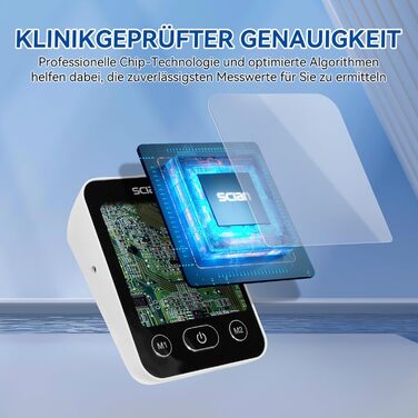 Тонометр на плече Scian для дому, автоматичний, велика манжета 22-42 см, пам'ять 2x100
