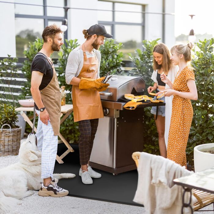 Килимок для грилю Digiroot 100x180 см: термостійкий, водонепроникний, для BBQ, каміну, кемпінгу