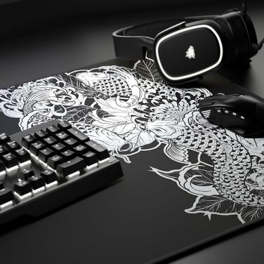 Кисмат XXL Speed Gaming Mousepad Titanwolf Schwarz 900 x 400mm - Великий килимок для миші для геймінгу