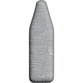 Чохол та килимок для прасувальної дошки, стрейчевий, бавовна, сірий