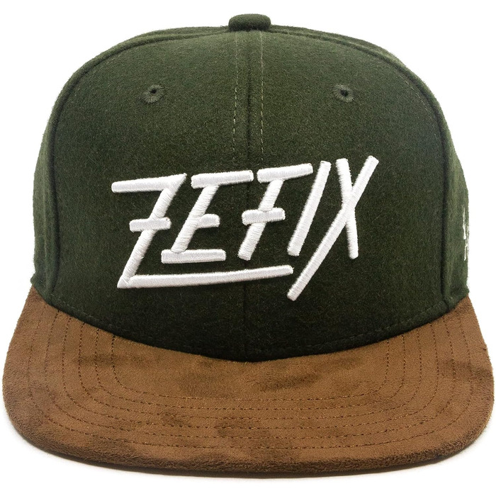 Кепка Snapback Bayerisches Zefix з фетру, темно-зелена, універсальний розмір