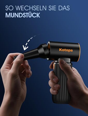 Електричний пилосос для повітря, 3 швидкості, 200000 обертів/хв, акумулятор 8000 mAh, тихий, для чищення ПК, клавіатур, авто та зовнішнього використання (чорний)