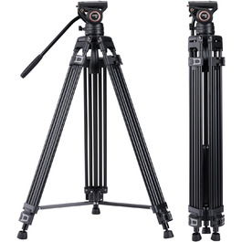 Штатив відео Cayer BF30L з пливним кріпленням, 73' (22м) – міцний штатив для DSLR, відеокамер, камер (13.2 кг)