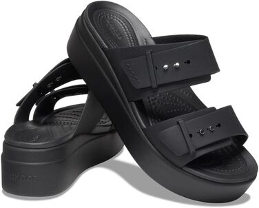 Crocs Brooklyn Buckle Wedge сандалі жіночі чорні 38/39 EU