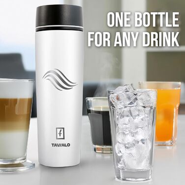 Термокружка Tavialo 460мл, пудрово-рожевий колір, нержавіюча сталь, з ізоляцією, для напоїв