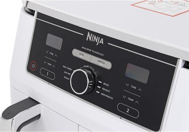 Ninja Foodi MAX Dual Zone Фритюрниця з гарячим повітрям біла AF400EUWH