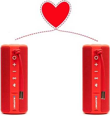Bluetooth колонка Blaupunkt BT 214 портативна, бездротова, чорна. 10 год автономії, Bluetooth 5.0, AUX, гучний зв'язок, чіткий звук, потужні баси. Для телефону, планшету, вулиці, саду.