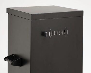 Cuisinart вертикальний пропановий коптильний гриль 91,4 см, 4 знімні решітки, коптильня для м'яса, риби, з піддонами для води та трісок, 15 000 BTU