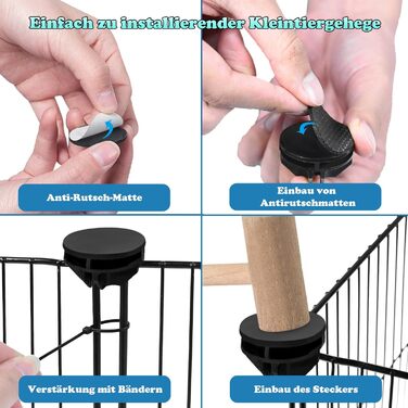 Клітка-вольєр для кроликів та інших дрібних тварин Froadp 142x72x36cm (12 частин)