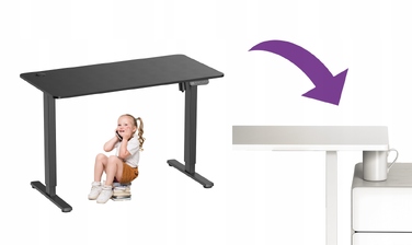 Електричний комп'ютерний стіл з регулюванням висоти Spacetronik Moris 120BB 120x60