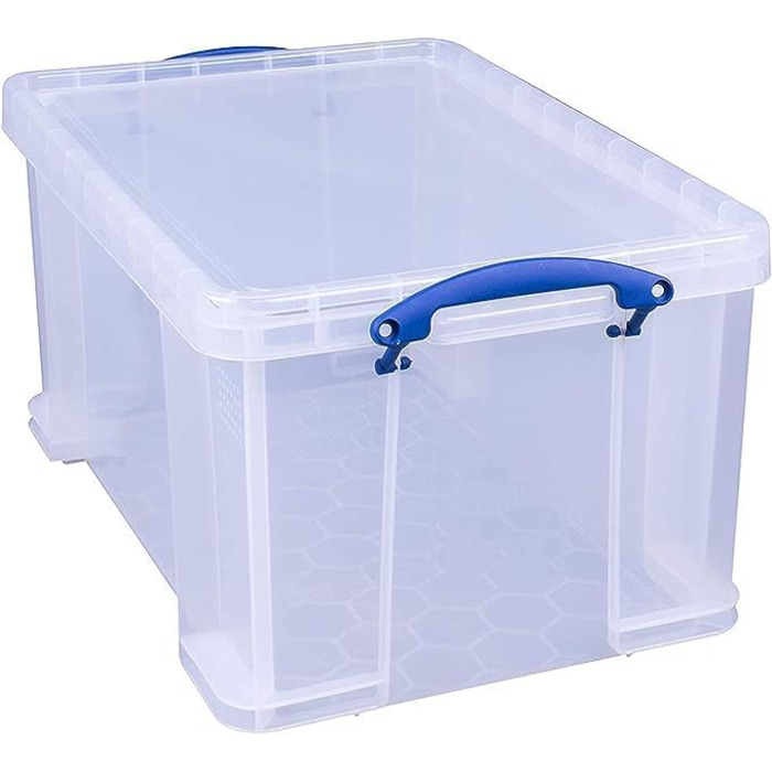 Пластикова прозора коробка для зберігання Really Useful Box 48 літрів, 402x315x610 мм, поліпропілен