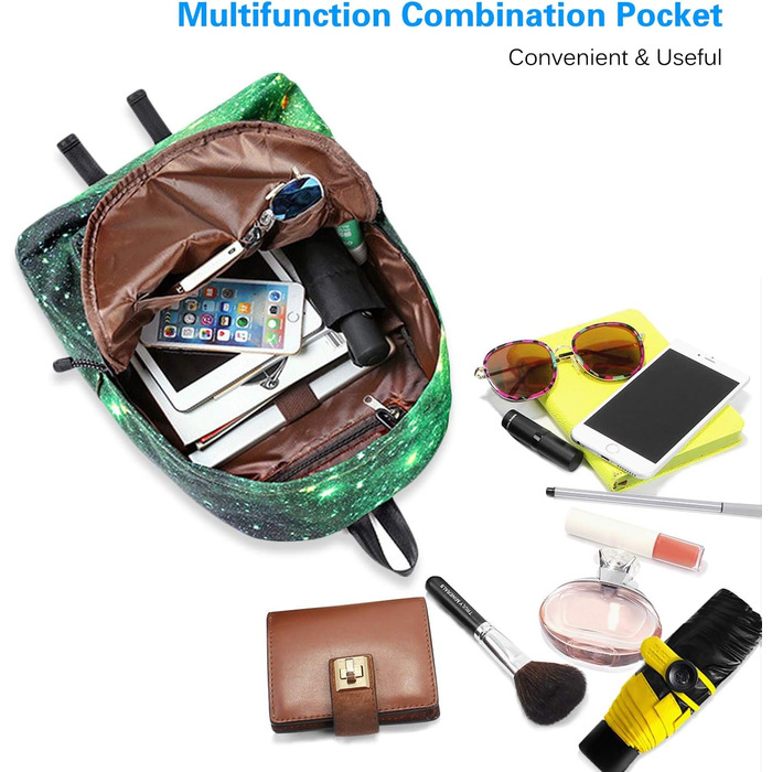 Шкільний рюкзак FANDARE Galaxy для хлопчиків та дівчаток з пеналом, 14-дюймовий відділ для ноутбука, зелений, для підлітків та дітей