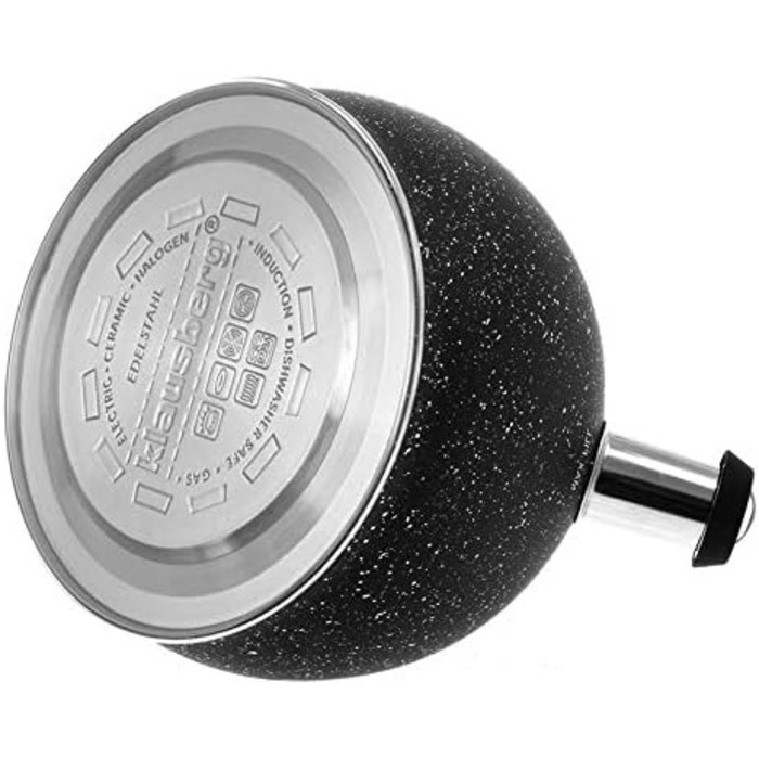 Чайник електричний Klausberg KB-7320, 2 літри, нержавіюча сталь, чорний