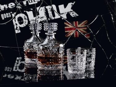 Набір віскі Nachtmann 4 шт., склянки віскі, кришталеве скло, 348 мл, Punk, декалітр + 2 склянки