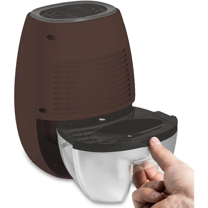 TROTEC Electric Dehumidifier TTP 1 E – Performance 0.22 L/day – 5 m² / 12.5 m³ – Brown Room Dehumidifier
