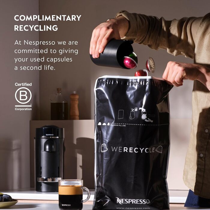 Кава NESPRESSO Original Ristretto, темне обсмаження, 50 капсул для капсульних машин Original