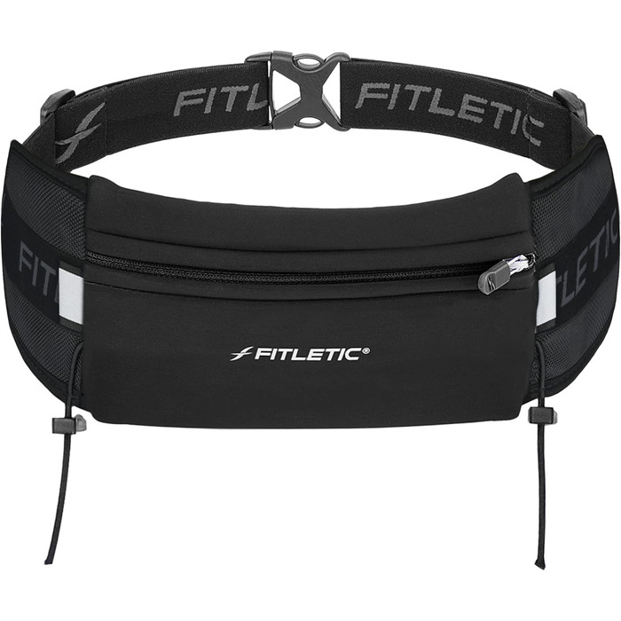 Пояс для бігу Fitletic з неопрену, сумісний з iPhone 5, 4S, 4, 3GS та іншими смартфонами, чорний