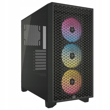 Корпус Corsair 3000D Midi Tower, чорний