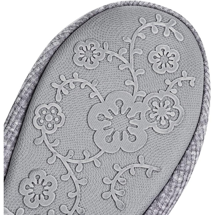 Жіночі та дівчачі балетки-халапи з бантиком, теплі та зручні домашні тапочки для дому, офісу, спальні. Розмір 39/40 EU, сірий колір.