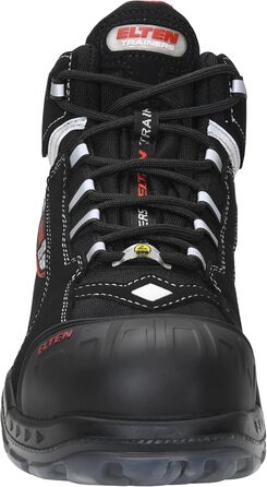 Робочі черевики ELTEN SANDER Pro ESD S3 для чоловіків, текстиль, пластикова капа (легша за сталеву), чорно-червоні, розмір 44 EU Single