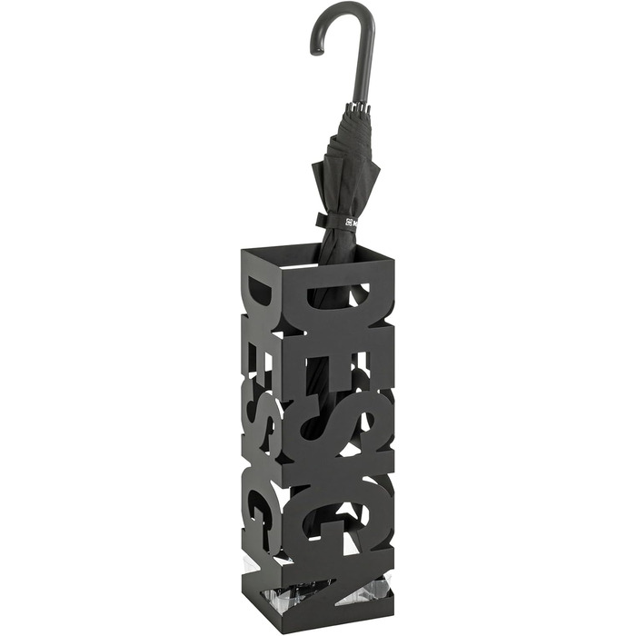 Підставка для парасольки HAKU Möbel, білий метал, 16x48x16 см, сучасний стиль