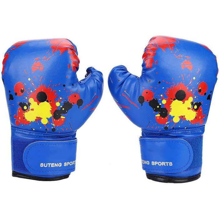 VGEBY1 Children's Boxing Gloves, PU Kids Sparring Punching Training Gloves Fighting Gloves for 2-11 Years Old (Blue) Sports Equipment for Kids
