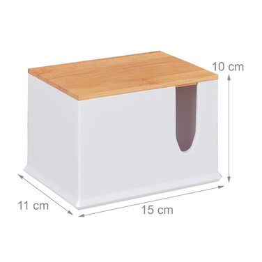 Relaxdays Cotton Swab Storage