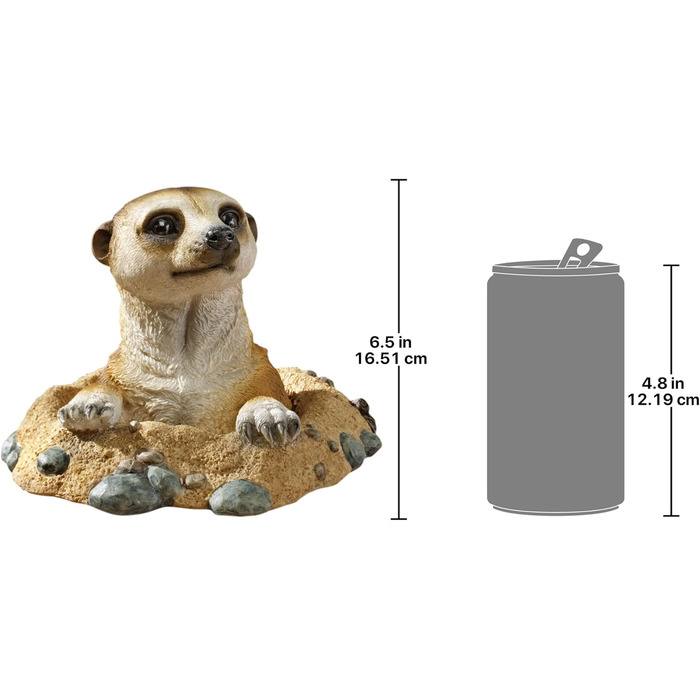 Design Toscano Kalahari Meerkat Figures, Dimensions: 21.5 x 10 x 16.5 cm