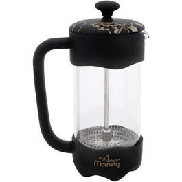French Press Any Morning: кавоварка френч-прес з нержавіючої сталі та скла, 600/350 мл