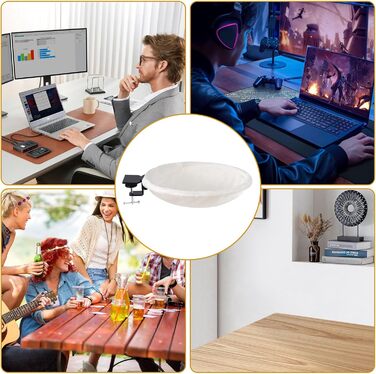 Кігтеточка-ліжко для кота на стіл, 360° обертання та регулювання висоти, знімне ліжко-лежанка, м'яка гамак для дому/офісу (Білий)