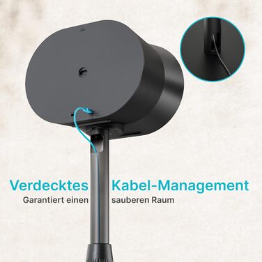 Підлогові стійки для колонок, сумісні з SONOS Era 300 та Era 100, чорні, 2 шт. (до 108 см, 5 кг)