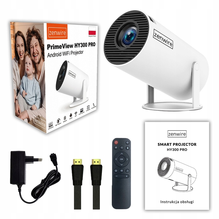 Портативний LED-проектор Zenwire 4K з Wi-Fi