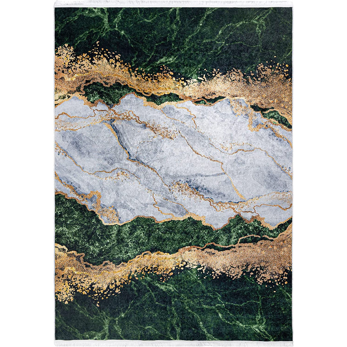 Kilim Mazovia Modern 80x150 cm green-gold