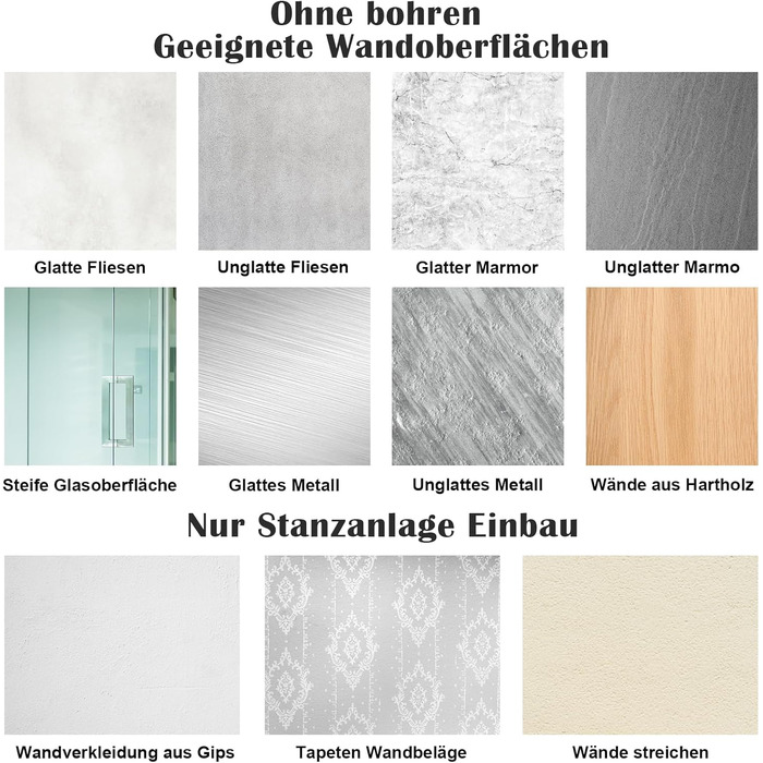 Тримач для рушників без свердління, висувний, чорний. Регульована ширина 38-75 см, з полицею для зберігання. Для ванної кімнати.