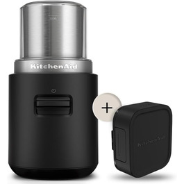 Кавомолка KitchenAid Go бездротова, 113 г, акумулятор, чорна – портативна кавомолка для свіжомеленого кави