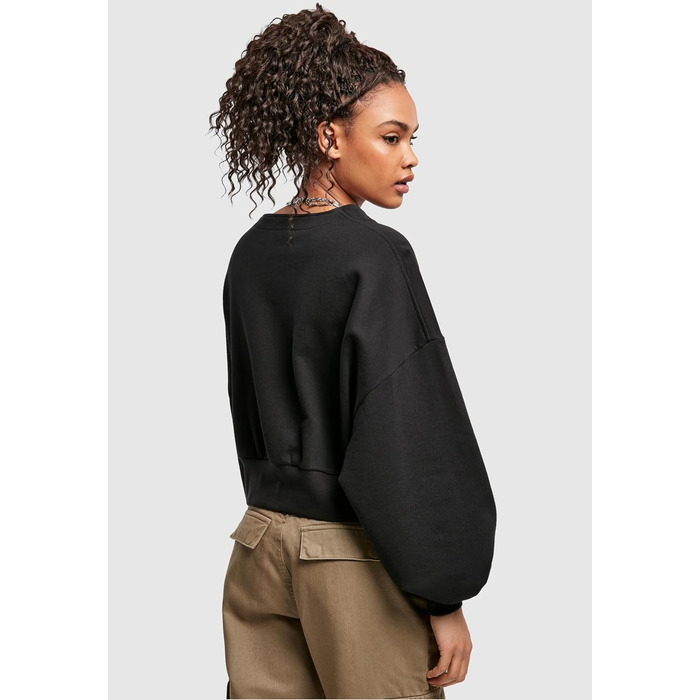 Кардиган жіночий Urban Classics Organic Oversized з коротким рукавом з махрової тканини, 4XL, чорний