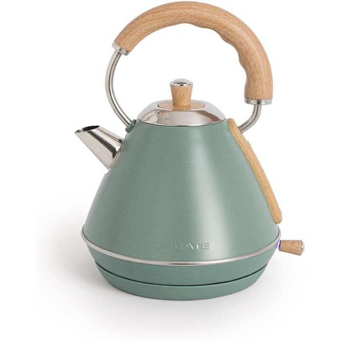 Retro Electric Kettle - Cream White - 1L Capacity, Fast Boil, Auto Shutoff, Anti-Scale Filter, Water Level Indicator