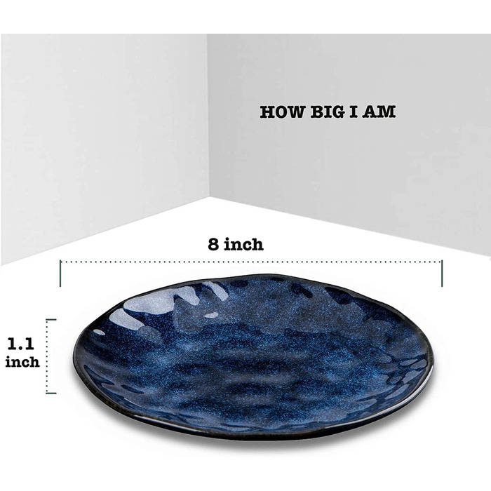 Набір сервіровочних тарілок Vicrays (3 шт.) Starry Blue - 3 шт., 40.6x35.6x25.4 см, порцеляна