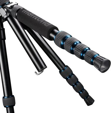 Штатив Mantona DSLM Travel - блакитний, для камер, до 5 кг, з кульковою головкою