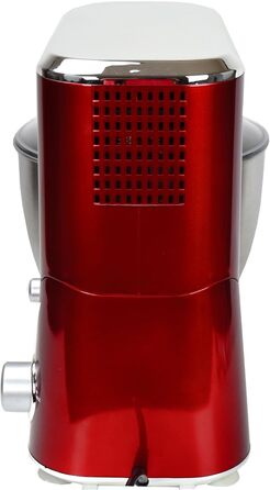Syntrox Germany KM-1000W Kitchen Machine, Dough Mixer, Mixer, Stainless Steel Bowl, 5 Liter, red
