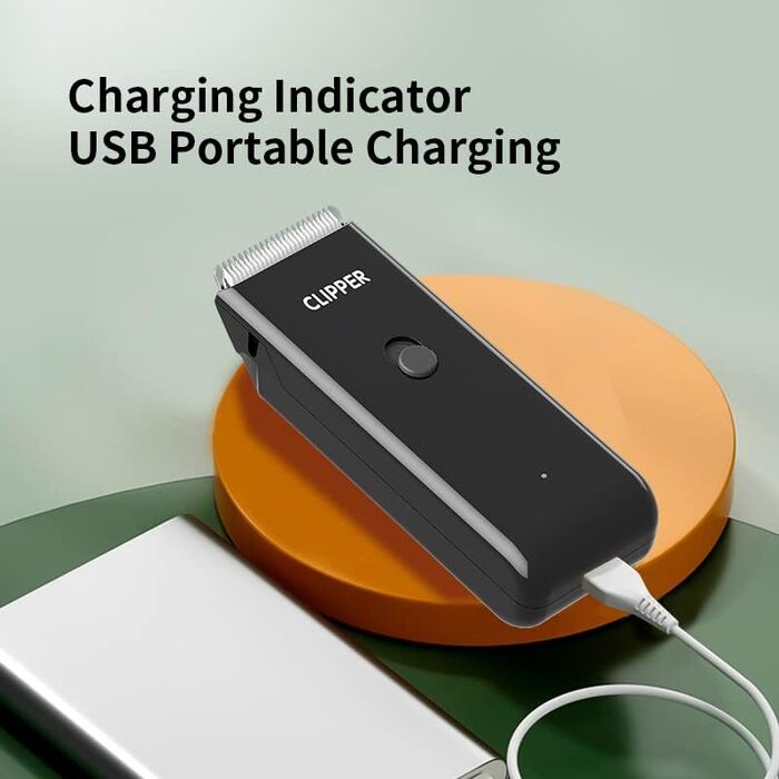 Електрична машинка для стрижки собак Favrison, для собак та котів, USB, бездротова, водонепроникна (чорний)