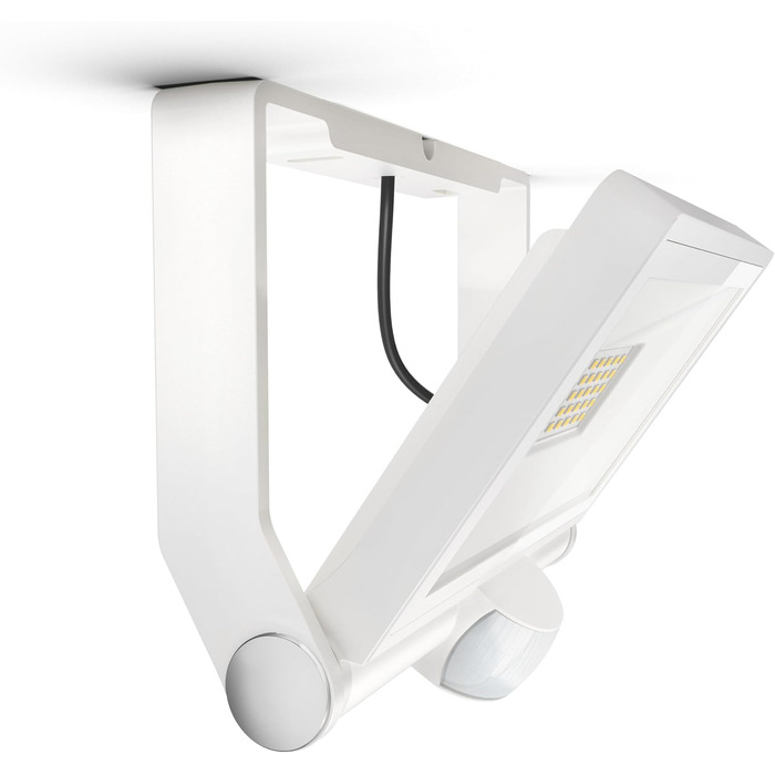 Світлодіодний прожектор Steinel XLED ONE XL 42,6 Вт з датчиком руху, 4200 лм, алюмінієвий, для вулиці, під'їзду, будинку та саду, білий