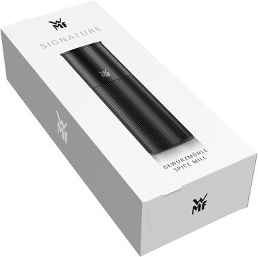 Мельниця для спецій WMF Signature Pro – ручна, з керамічним механізмом, регулюванням помелу, чорна