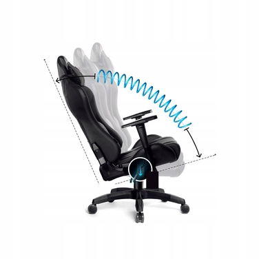 Ігрове крісло Diablo Chairs Diablo X-Ray L, екошкіра, чорне